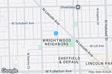 Map image of the property - 1102 W Wrightwood Ave