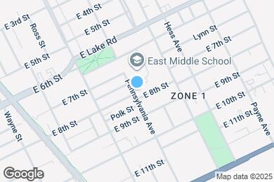 Map image of the property - 733 Pennsylvania Ave