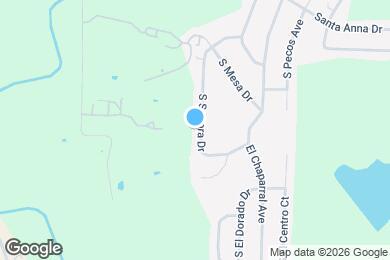 Map image of the property - 1659 S Sonora Dr