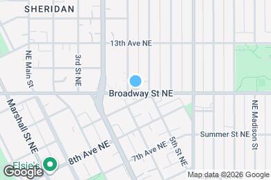 Map image of the property - 409 Broadway St NE