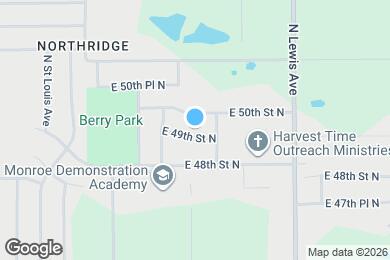 Map image of the property - 2033 E 49th St N