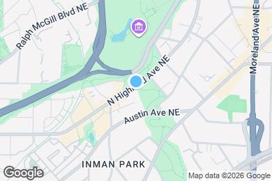 Map image of the property - 349 N Highland Ave NE