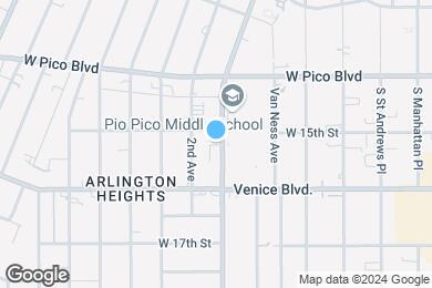 Map image of the property - 1513 S Arlington Ave