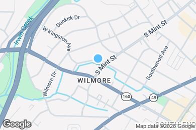 Map image of the property - 1706 S Mint St