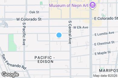 Map image of the property - 337 W Lomita Ave