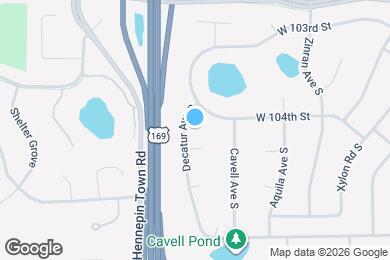 Map image of the property - 10413 Decatur Ave S