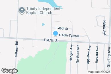 Map image of the property - 10527 E 46th Terrace