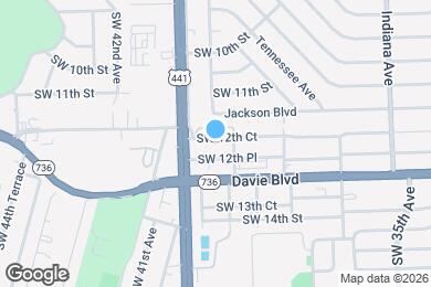 Map image of the property - 3912 SW 12th Ct