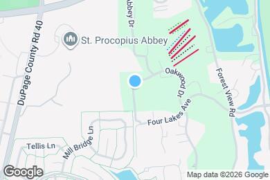 Map image of the property - 5800 Oakwood Dr