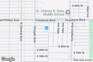 Map image of the property - 1263 E 87th Pl