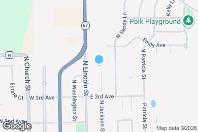 Map image of the property - 621 N Lincoln St