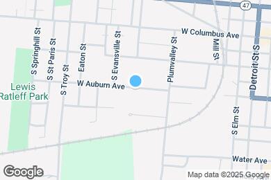 Map image of the property - 537 W Auburn Ave