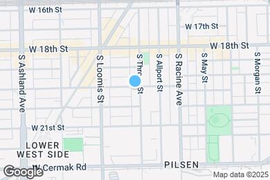 Map image of the property - 1900 S Throop St