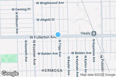 Map image of the property - 4235 W Fullerton Ave