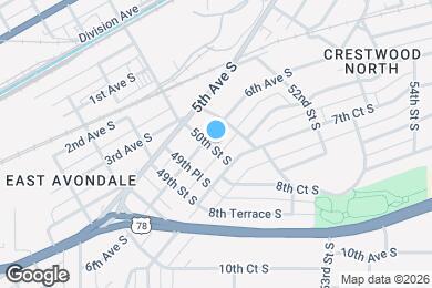 Map image of the property - 5005 6th Ave S