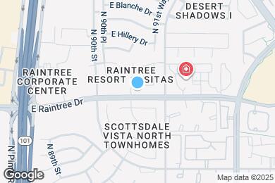 Map image of the property - 9100 E Raintree Dr