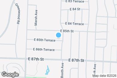 Map image of the property - 8508 E 85th Terrace