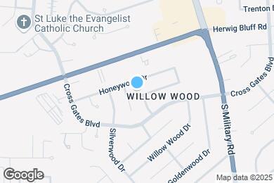 Map image of the property - 105 Larchwood Dr