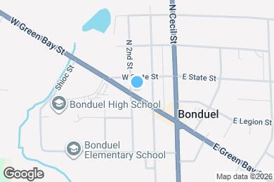 Map image of the property - 213 W Green Bay St