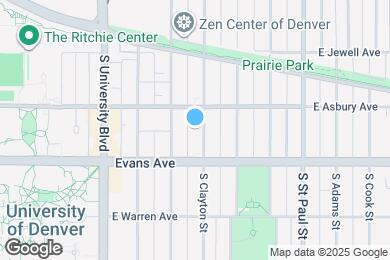 Map image of the property - 2033 S Clayton St