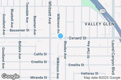 Map image of the property - 12420 Oxnard St
