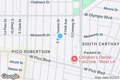 Map image of the property - 1118 S Sherbourne Dr