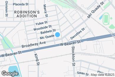 Map image of the property - 2021 Broadway Ave