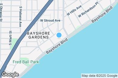 Map image of the property - 2413 Bayshore Blvd