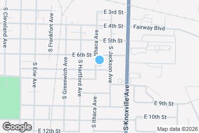 Map image of the property - 905 E 7th St