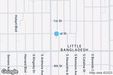 Map image of the property - 215 N Mariposa Ave