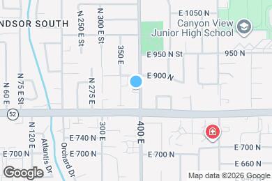 Map image of the property - 869 N 400 E