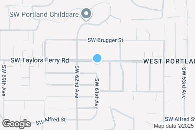 Map image of the property - 6050 SW Taylors Ferry Rd