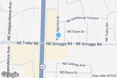 Map image of the property - 1105 NE Ridgeview Dr