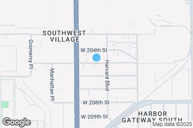 Map image of the property - 1624 W 205th St