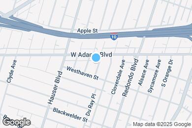 Map image of the property - 2627 S Dunsmuir Ave