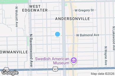 Map image of the property - 1619 W Balmoral Ave