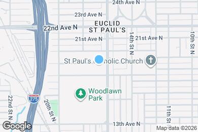 Map image of the property - Woodlawn Park Apartments