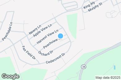 Map image of the property - 605 Peach View Ln