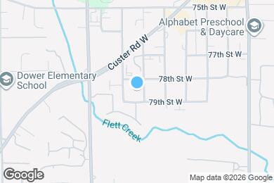 Map image of the property - Meadow Creek Apartments
