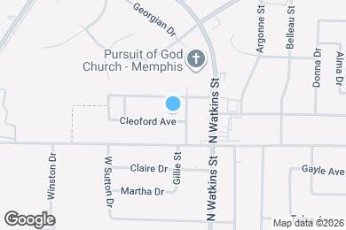 Map image of the property - 1756 Cleoford Ave