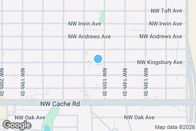 Map image of the property - 1502 NW Kingsbury Ave