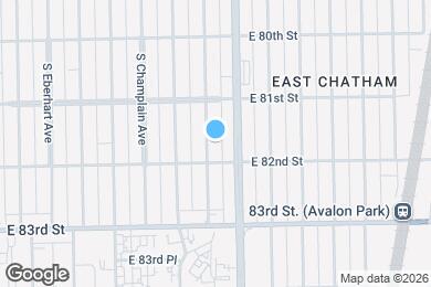 Map image of the property - 8143 S Evans Ave