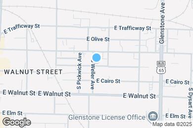 Map image of the property - 1505 E McDaniel St