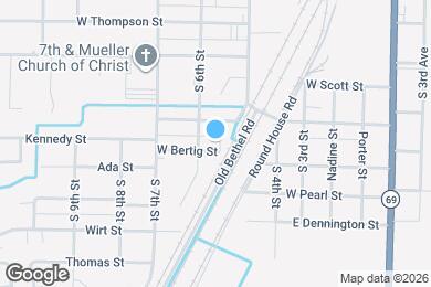 Map image of the property - 505 W Bertig St