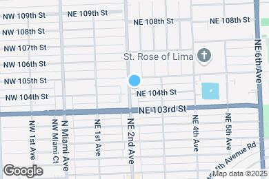 Map image of the property - 10401 NE 2nd Ave