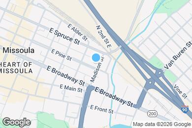 Map image of the property - 540 E Pine St