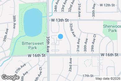 Map image of the property - 3405 W 16th St