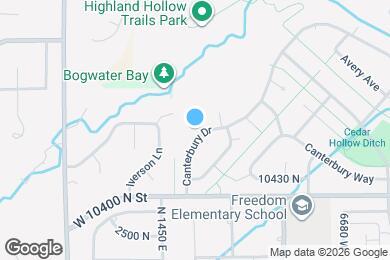 Map image of the property - 10511 Canterbury Dr