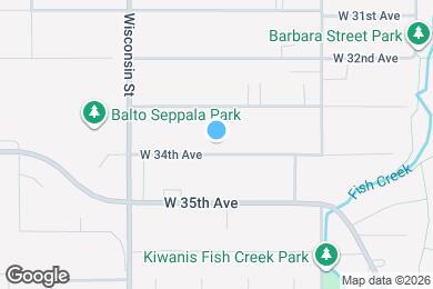Map image of the property - 2919 W 34th Ave