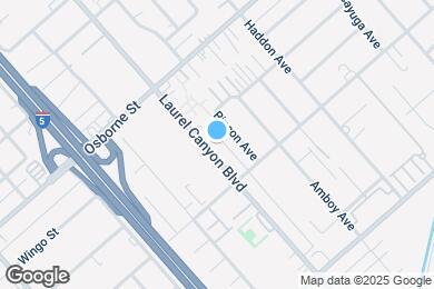 Map image of the property - 9644 Laurel Canyon Blvd